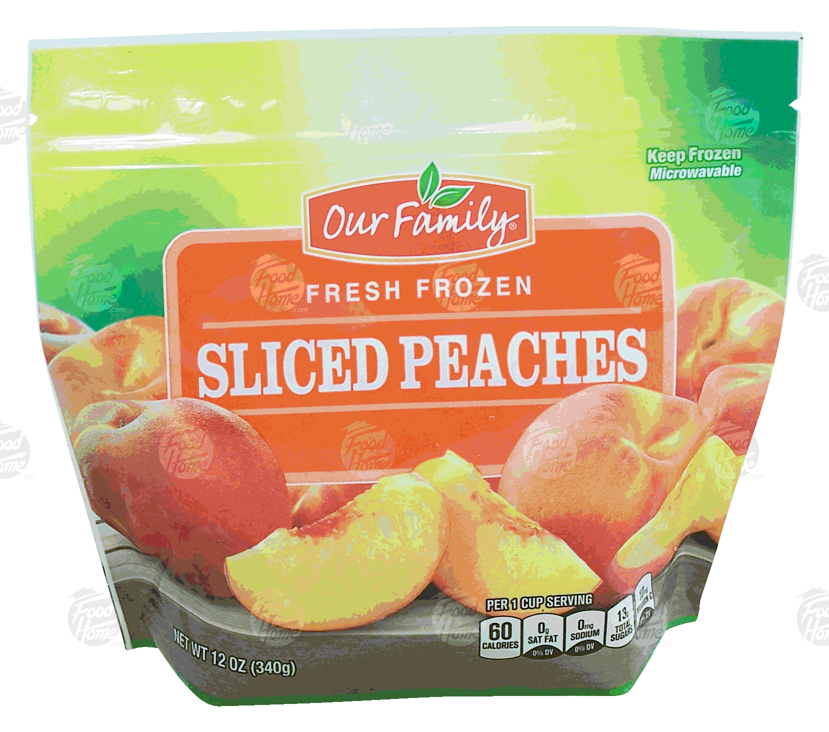 Our Family Fresh Frozen peaches, sliced Full-Size Picture